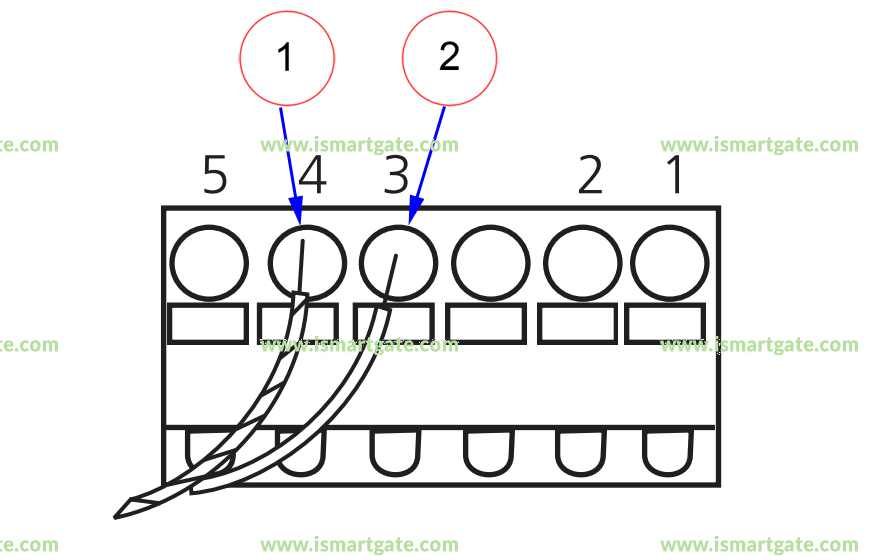 Wiring diagram for Marantec Synergy 260